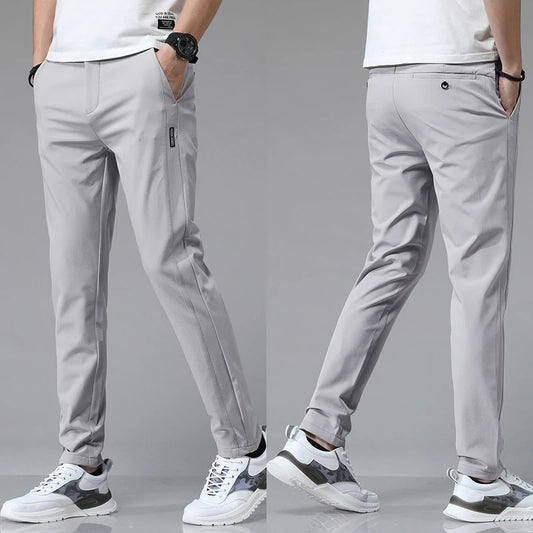 Stretch Slim Straight Golf Trousers