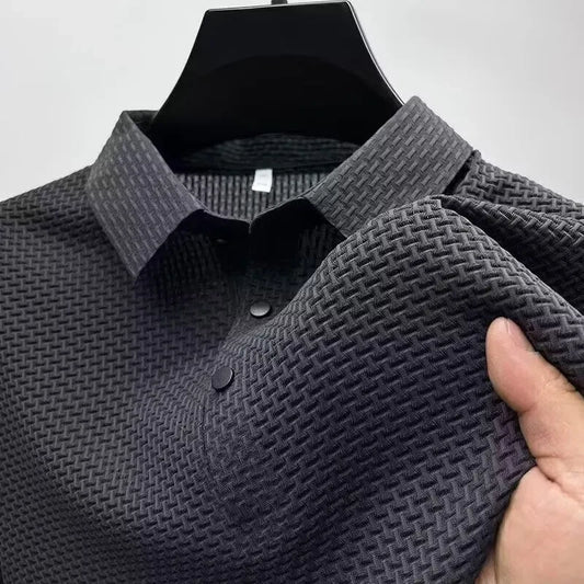 Breathable Solid Color Polo