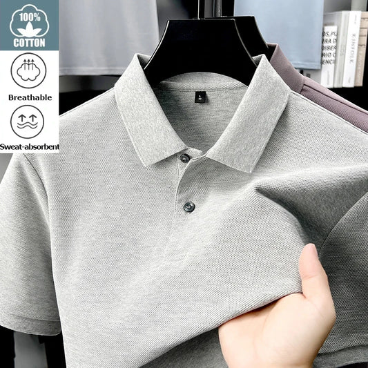 Breathable Cotton Golf Polo